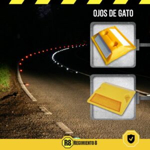 OJO DE GATO AMARILLO REFLECTIVO